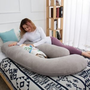 AMCATON Pregnancy Pillows for Sleeping, Extra Large U Shaped Body Pillow